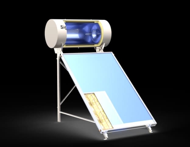 Natural flow collector section view